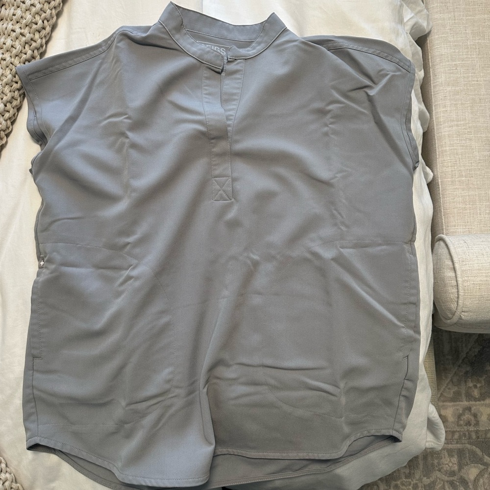 FIGS Cement Rafaela oversized scrub top